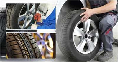 Zamjena, balansiranje i montaža 4 gume s čeličnim felgama od 13 do 16 cola!