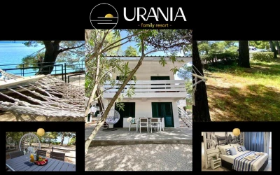 Family Resort Urania u Baškoj Vodi – savršeno mjesto za odmor u zelenoj oazi uz more, idealno za porodično uživanje, opuštanje i nezaboravne trenutke uz miris borova i šum valova!