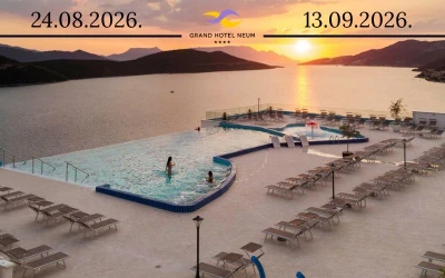 Savršen bijeg uz more – panoramski pogled, udoban smještaj i vrhunski Wellness & Spa odmor očekuju vas u Grand Hotelu Neum 4*!