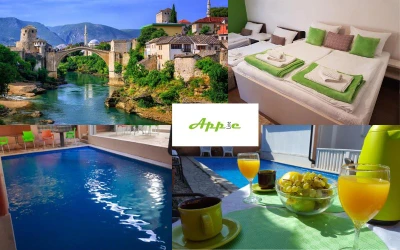 Ljetni odmor u Mostaru I Otvorite vrata udobnim Appleline apartmanima i istražite magiju najljepšeg grada na Neretvi!