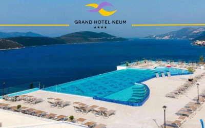 Otkrijte čari odmora u Grand Hotelu Neum 4* uz panoramski pogled na more, udoban smještaj i vrhunski Wellness & Spa centar!
