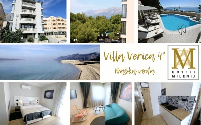 Villa Verica 4* | Posjetite Bašku Vodu i fantastičan junski odmor uz uživanje sa porodicom ili prijateljima provedite u luksuzno opremljenih apartmana!