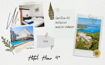 Hotel Hvar 4* | Smješten u prekrasnoj Jelsi, nudi Vam kombinaciju pristupačnog smještaja, prekrasnog pogleda i opuštajuće atmosfere, sve potrebno za savršeni odmor!