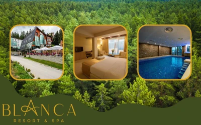 Smješten usred netaknutih obronaka planine Vlašić, Hotel Blanca Resort & Spa 5* predstavlja idilično Wellness & Spa utočište!