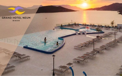 Grand Hotel Neum 4* | Zasluženi odmor provedite uživajući u čarobnom pogledu na more iz udobnih soba i opuštajući se u luksuzu Wellness & Spa centra!