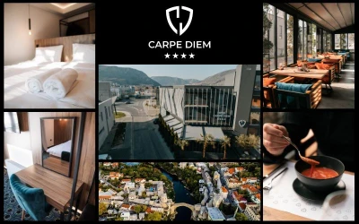 Spremite se za šetnju Mostarom I Uživajte u potpunoj privatnosti, luksuznom dizajnu i ugodnom ambijentu  Hotela Carpe Diem 4*!