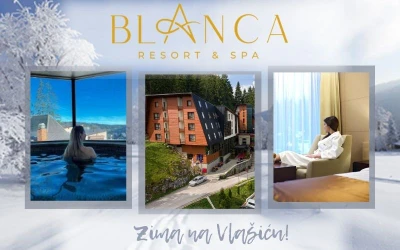 Zimska magija na Vlašiću! Netaknuta planinska priroda i vrhunska usluga dovoljan su razlog da savršen odmor provedete u Hotelu Blanca Resort & Spa 5*!