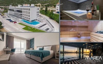 Smjestite se uz obalu Jadranskog mora i uživajte u prekrasnom pogledu na pjenušavo more uz Wellness & Spa odmor u Marea Hotel & Spa 4*,  Neum!