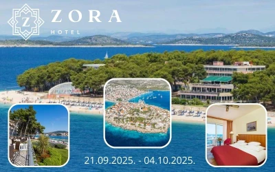 Doživite nezaboravni odmor uz šljunčane plaže, sunce i vrhunsku uslugu u Hotelu Zora 3*,  Primošten!