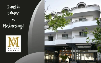 Smjestite se tik uz Jadran i Vaš zasluženi odmor provedite u predivnoj atmosferi elegantnih soba Hotela Milenij 4*, Makarska!