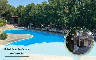 Hotel Grande Casa 4* I Uživajte u toplom mediteranskom suncu uz trodnevni odmor za dvije osobe u Međugorju!