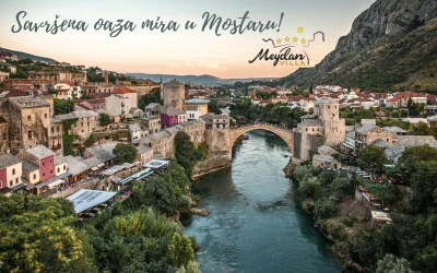 Savršena oaza mira u Mostaru | Uživajte u sunčanom gradu na Neretvi i fenomenalnom Wellness & Spa odmoru za dvije osobe u Hotelu Villa Meydan 4*