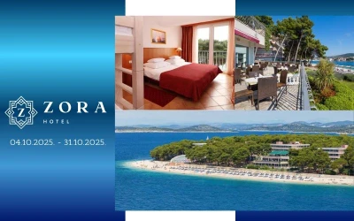 Romantični odmor uz obalu I Uživajte u fantastičnom boravku na šljunčanim plažama Jadrana u Hotelu Zora 3*, Primošten!