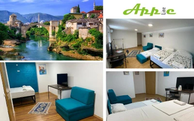 Otkrijte čari Mostara uz Appleline apartmane, gdje vas u srcu grada bogate historije i očaravajuće arhitekture očekuje savršen smještaj za nezaboravan boravak!