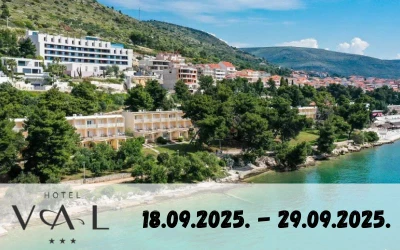 Septembar u Segetu Donjem I Provedite magičan odmor u Hotelu Val 3* ex Hotel Jadran 3* smještenom tik uz more i u okruženju borove šume!