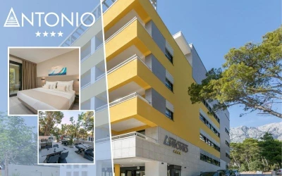 Uživajte u savršenom odmoru uz eleganciju, udobnost i vrhunsku uslugu u Hotelu Antonio 4* u predivnoj Makarskoj – stvoreno za potpuno uživanje!