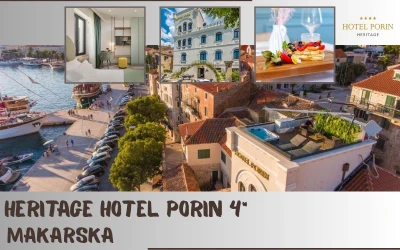 Heritage Hotel Porin 4* – savršen izbor za sve koji žele doživjeti Makarsku kroz spoj tradicije, elegancije i autentičnog dalmatinskog ambijenta!