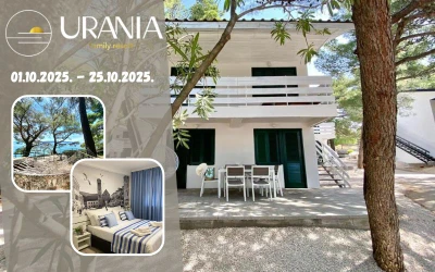 Family Resort Urania, Baška Voda | Osjetite radost zajedničkog putovanja u osamljenoj zelenoj oazi smještenoj na čaarobnoj obali Jadrana!