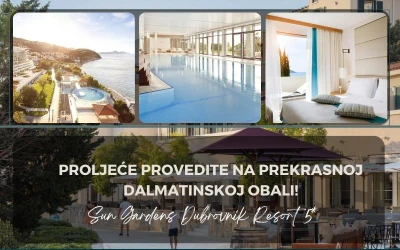 Proljeće provedite na prekrasnoj dalmatinskoj obali! Uživajte u maksimalnoj udobnosti i luksuzu uz trodnevni SPA odmor u Sun Gardens Dubrovnik Resortu 5*!