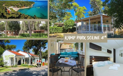 Kamp Park Soline 4* |  Jedinstven doživljaj kampiranja na moru u mirisnoj borovoj šumi uz komfor modernog ekološkog kampa!