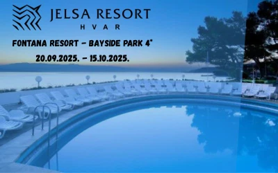 Otkrijte čari Hvara kroz porodični odmor ispunjen smijehom, suncem i opuštanjem u prelijepom ambijentu Fontana Resort - Bayside Park 4*!