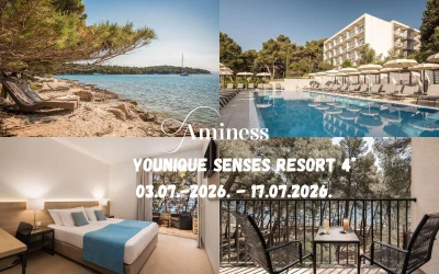 Doživite čarobne trenutke na Hvaru u Aminess Younique Senses Resortu 4* uz kristalno more, mediteransku prirodu i potpuni osjećaj mira!