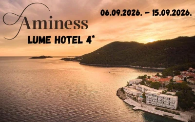 Aminess Lume Hotel 4* – elegantna oaza uz more gdje se spajaju vrhunska udobnost, očaravajući pogledi, čarolija Korčule i nezaboravni trenuci odmora!