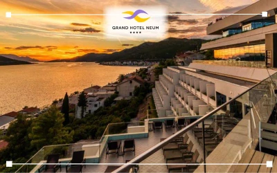 Grand Hotel Neum 4* - prepustite se odmoru uz predivan pogled na more iz udobnih soba i relaksaciju u luksuznom Wellness & Spa centru!