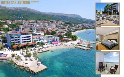 Hotel San Antonio 4* u Podstrani pruža savršen bijeg u svijet mira, okupan morem, suncem i autentičnim dalmatinskim ugođajem!