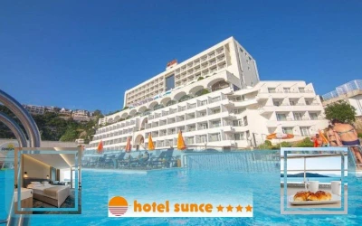 Otkrijte pravi užitak opuštanja na predivnoj lokaciji u Neumu! Hotel Sunce 4* nudi Vam potpunu relaksaciju na samoj plaži!