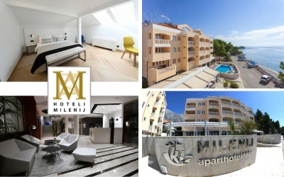 Aparthotel Milenij 4* - otkrijte mediteransku oazu mira i uživajte u nezaboravnom odmoru tik uz more u čarobnoj Baškoj Vodi!