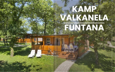 Kamp Valkanela 3*, Funtana | Smjestite se uz atraktivnu prirodnu plažu i uživajte u bogatom sadržaju mobilnih kućica sa porodicom ili prijateljima!