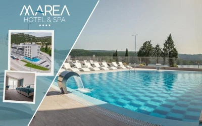 Prepustite se potpunom opuštanju i uživanju u elegantnom ambijentu Hotela Marea Hotel & Spa 4*, smještenog u srcu prelijepog Neuma – vaš idealan bijeg uz more!