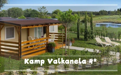 Smjestite se u Kamp Valkanela 4*! Kampirajte u prekrasnoj uvali okruženi morem i mediteranskim zelenilom s pogledom na Vrsar!