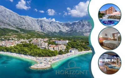 Hotel Horizont 4*, Baška Voda | Dvodnevno Wellness & Spa opuštanje za dvije osobe provedite na prekrasnoj lokaciji uz promenadu i u okruženju borove šume!