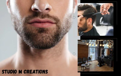 Profesionalna njega i stil za savremenog muškarca - farbanje brade i precizno muško šišanje u Studiju M Creations!