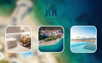 Prošetajte živahnom šetnicom uz pjenušavo Jadransko more i uživajte u neodoljivoj atmosferi hotela TUI BLUE Makarska *!
